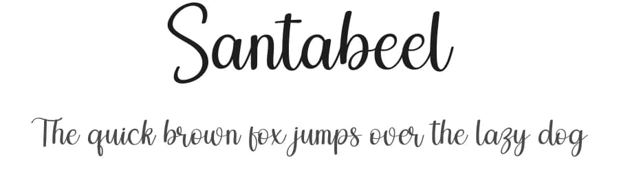 Santabeel by creatype designer — Script Handwritten Font