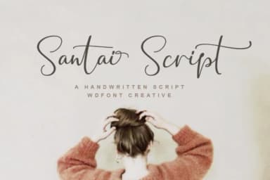 Santai Script Font by WDfont Creative — Script Handwritten Font — thumbnail 1