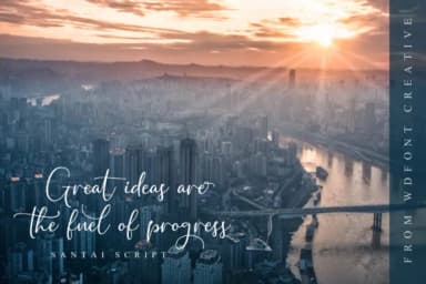 Santai Script Font by WDfont Creative — Script Handwritten Font — thumbnail 3