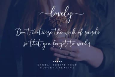 Santai Script Font by WDfont Creative — Script Handwritten Font — thumbnail 5