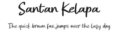 Santan Kelapa by Steven Joss — Script Handwritten Font — thumbnail 1