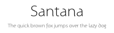 Santana by Manfred Klein — Sans Serif Font — thumbnail 1
