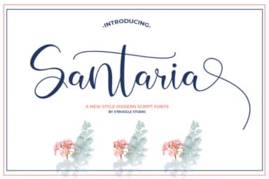 Santaria Font by Struggle Studio — Script Handwritten Font — thumbnail 1