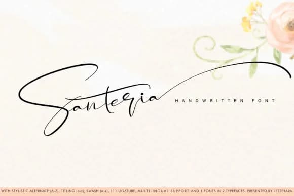 Santeria Font by thomasaradea — Script Handwritten Font