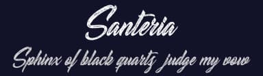 Santeria by Billy Argel Fonts ® — Script Handwritten Font — thumbnail 2
