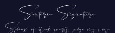Santeria Signature by Letterara — Script Handwritten Font — thumbnail 2