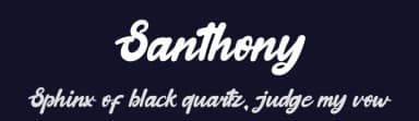 Santhony by Jadatype — Script Handwritten Font — thumbnail 2