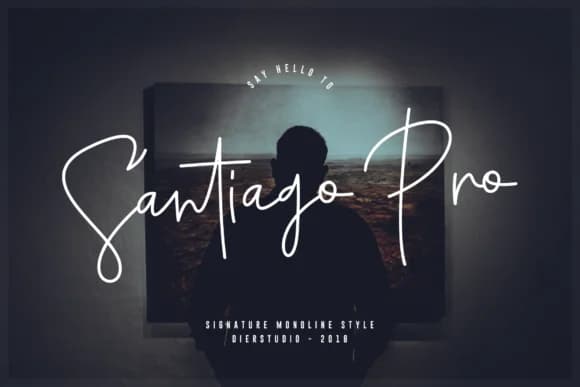 Santiago Pro Font by Dierstudio — Script Handwritten Font