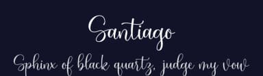 Santiago by Sunset Gallery — Script Handwritten Font — thumbnail 2
