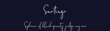 Santiago by Kateeng Ciu — Script Handwritten Font — thumbnail 2
