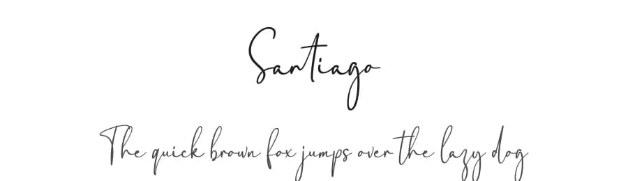 Santiago by Kateeng Ciu — Script Handwritten Font