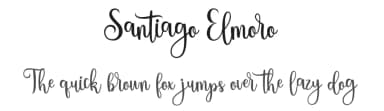 Santiago Elmoro by HansCo — Script Handwritten Font — thumbnail 1