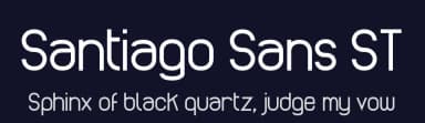 Santiago Sans ST by Southype — Sans Serif Font — thumbnail 2