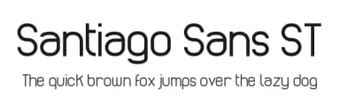 Santiago Sans ST by Southype — Sans Serif Font — thumbnail 1