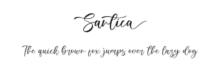 Santica by Aestherica Studio — Script Handwritten Font — preview 1