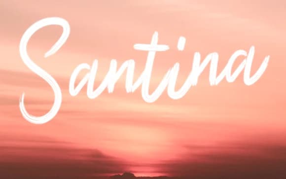 Santina Font by edinsartstudio — Script Handwritten Font