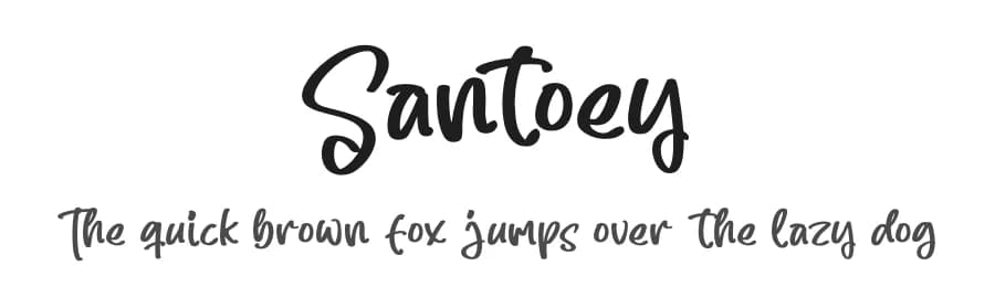 Santoey by Letterena Studios — Script Handwritten Font