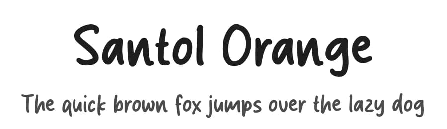 Santol Orange by MJType — Script Handwritten Font