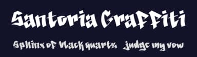 Santoria Graffiti by Yoga Letter — Script Handwritten Font — thumbnail 2