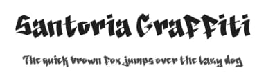 Santoria Graffiti by Yoga Letter — Script Handwritten Font — thumbnail 1