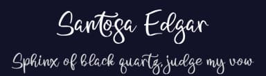 Santosa Edgar by Integritype Studio — Script Handwritten Font — thumbnail 2
