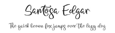 Santosa Edgar by Integritype Studio — Script Handwritten Font — thumbnail 1