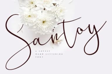 Santoy Font by Vunira — Script Handwritten Font — thumbnail 1
