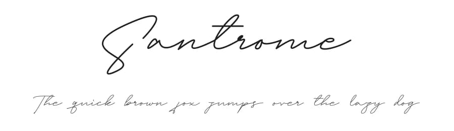 Santrome by Jadatype — Script Handwritten Font