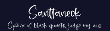 Santtaneck by Integritype Studio — Script Handwritten Font — thumbnail 2