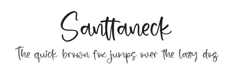 Santtaneck by Integritype Studio — Script Handwritten Font