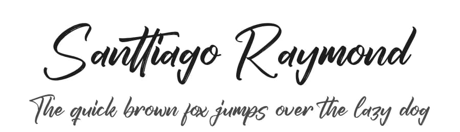 Santtiago Raymond by Letterena Studios — Script Handwritten Font