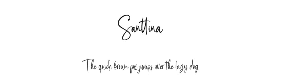 Santtina by alphArtype — Script Handwritten Font