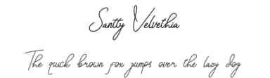 Santty Velvethia by Faceless Creative — Script Handwritten Font — thumbnail 1