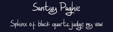 Santuy Paghie by SheillaType — Script Handwritten Font — thumbnail 2
