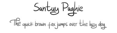Santuy Paghie by SheillaType — Script Handwritten Font — thumbnail 1
