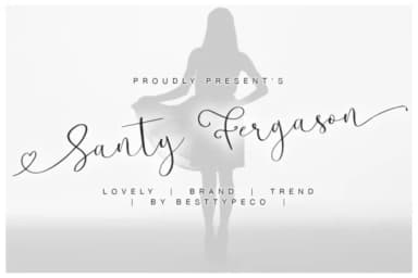 Santy Fergason Font by BennyDesigns — Script Handwritten Font — thumbnail 1