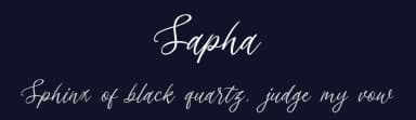 Sapha by Tegaki Script — Script Handwritten Font — thumbnail 2