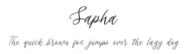 Sapha by Tegaki Script — Script Handwritten Font — thumbnail 1