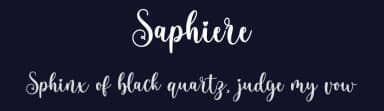 Saphiere by Makashi — Script Handwritten Font — thumbnail 2