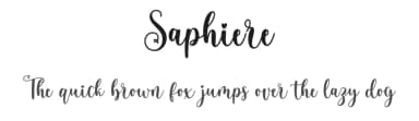 Saphiere by Makashi — Script Handwritten Font — thumbnail 1