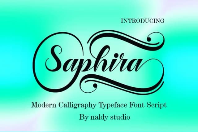 Saphira Font by naldystudio — Script Handwritten Font