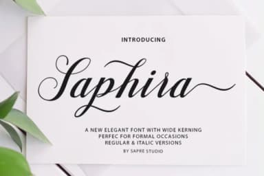 Saphira Script Font by sapre.studio — Script Handwritten Font — thumbnail 1