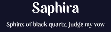 Saphira by Saridezra — Sans Serif Font — thumbnail 2