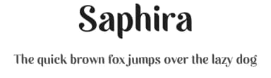 Saphira by Saridezra — Sans Serif Font — thumbnail 1