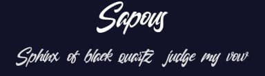 Sapous by hustletter — Script Handwritten Font — thumbnail 2