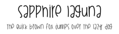 Sapphire Laguna by Des Gomez — Script Handwritten Font — thumbnail 1