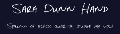 Sara Dunn Hand by Sara Dunn — Script Handwritten Font — thumbnail 2