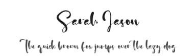 Sarah Jason by Kong Font — Script Handwritten Font — thumbnail 1