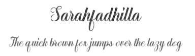 Sarahfadhilla by Deniz86 — Script Handwritten Font — thumbnail 1