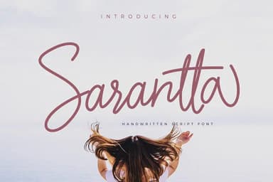 Sarantta Font by RZKY CNRA STUDIO — Script Handwritten Font — thumbnail 1